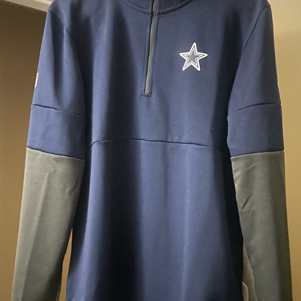 Men's Navy and Gray Star Logo Jacket